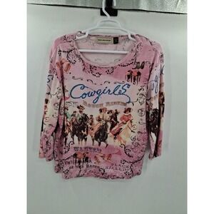 Bit &‎ Bridle Cowgirls Rough Riders 2X Shirt